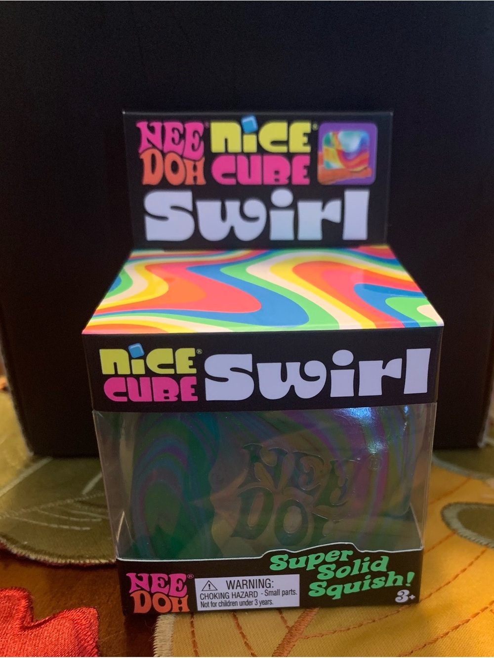 Nee Doh Nice Cube Swirl - Multicolor Squishy Toy